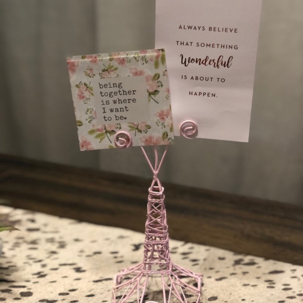 Paris Themed Eiffel Tower 3 Picture Holder
